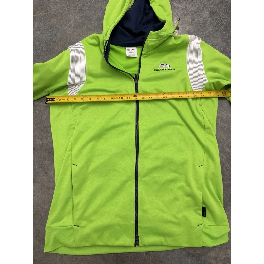 Seattle Seahawks Nike NFL On Field Therma-FIT Full Zip Hoodie L Green